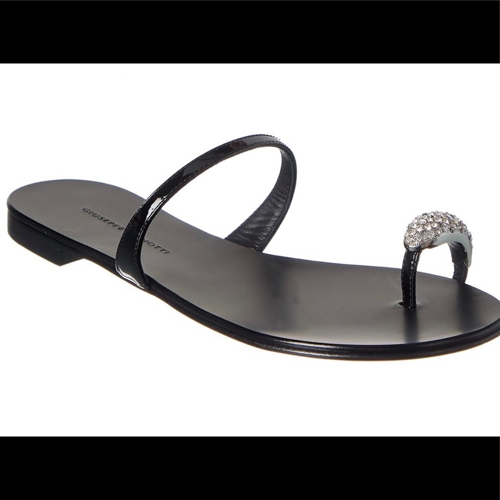 Giuseppe Zanotti patent leather Rock 10 sandals NIB Sz42 $550